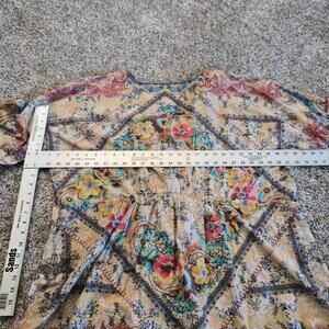 Johnny Was Multicolor 100% Cotton Blouse Plus Size 1x GUC